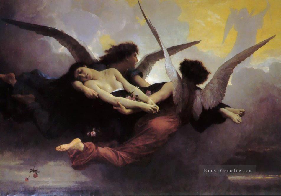 Seele getragen zum Himmel Realismus Engel William Adolphe Bouguereau Ölgemälde
